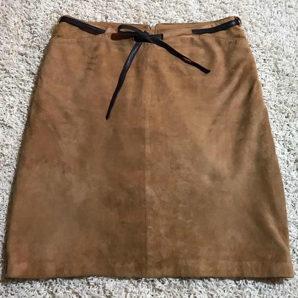 INC, Toffee colored, Mirco Suede, Pencil Skirt